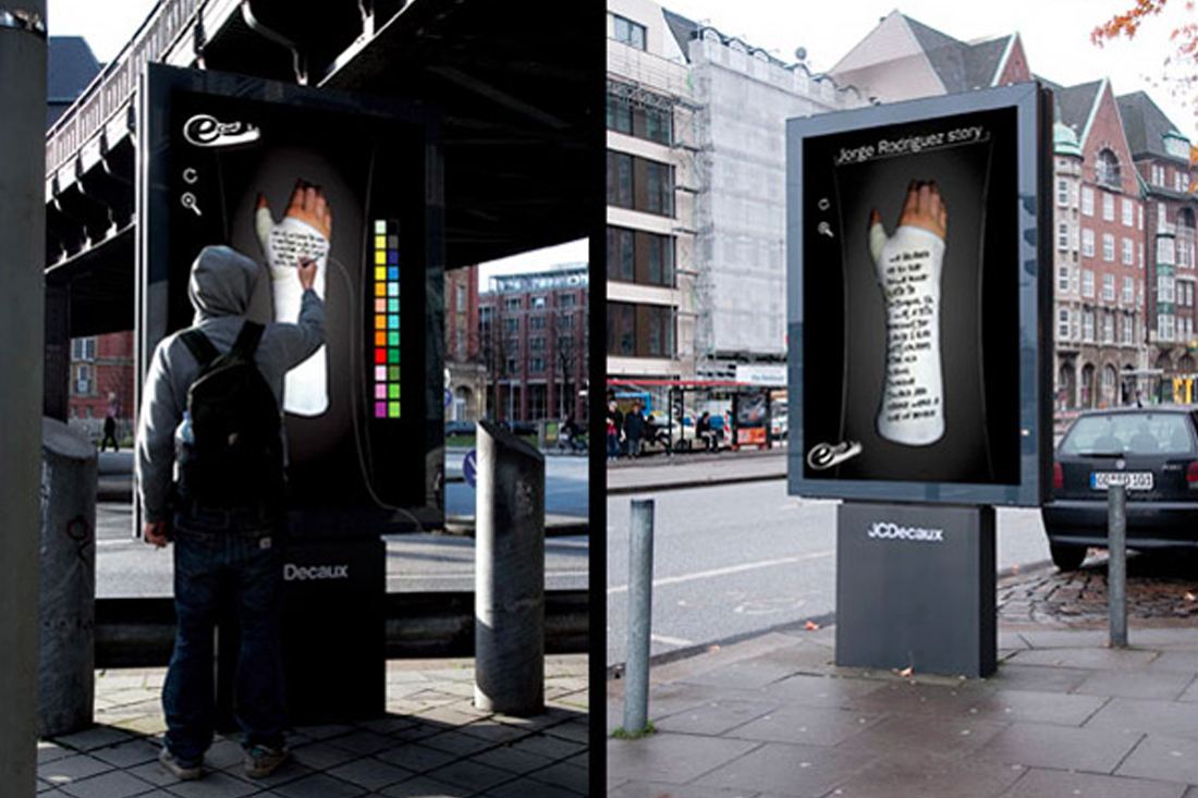 Guerrilla marketing interactive billboard example
